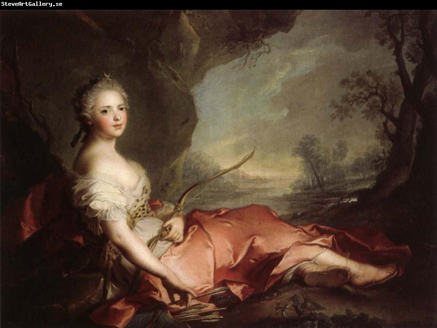 Jean Marc Nattier Marie Adelaide of France Represented as Diana
